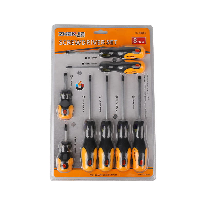 ست پیچ گوشتی شیاردار Phillips Torx CRV 8 عدد