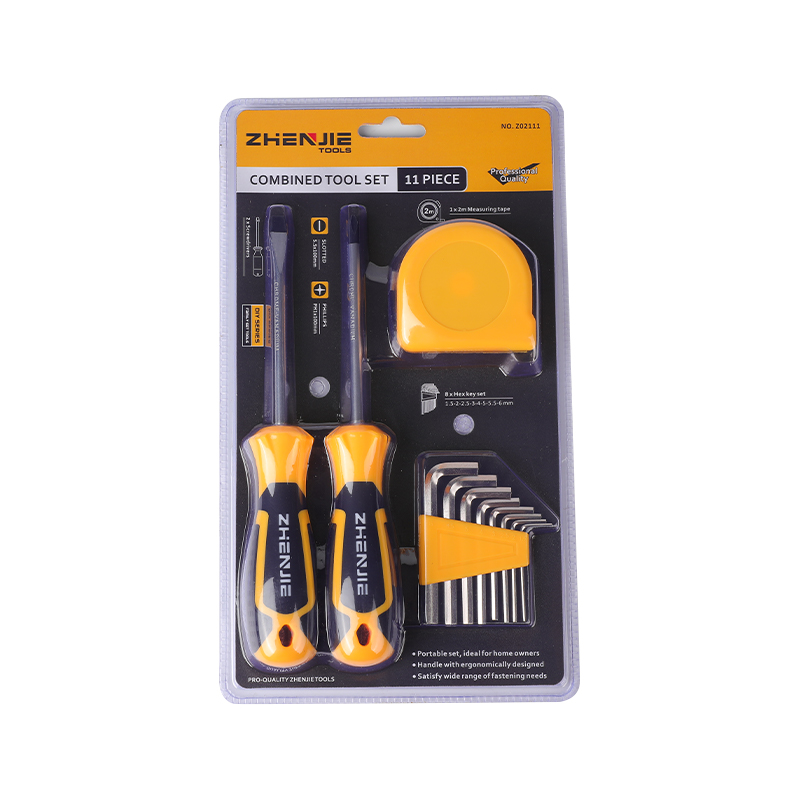 ست نوار اندازه گیری کلید شش گوش پیچ گوشتی شیاردار و فیلیپس CRV 11 عدد