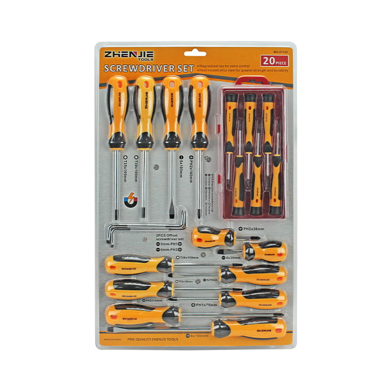 بسته بندی 20 عددی دوبلستر بسته بندی فیلیپس شکاف دار و پیچ گوشتی Torx