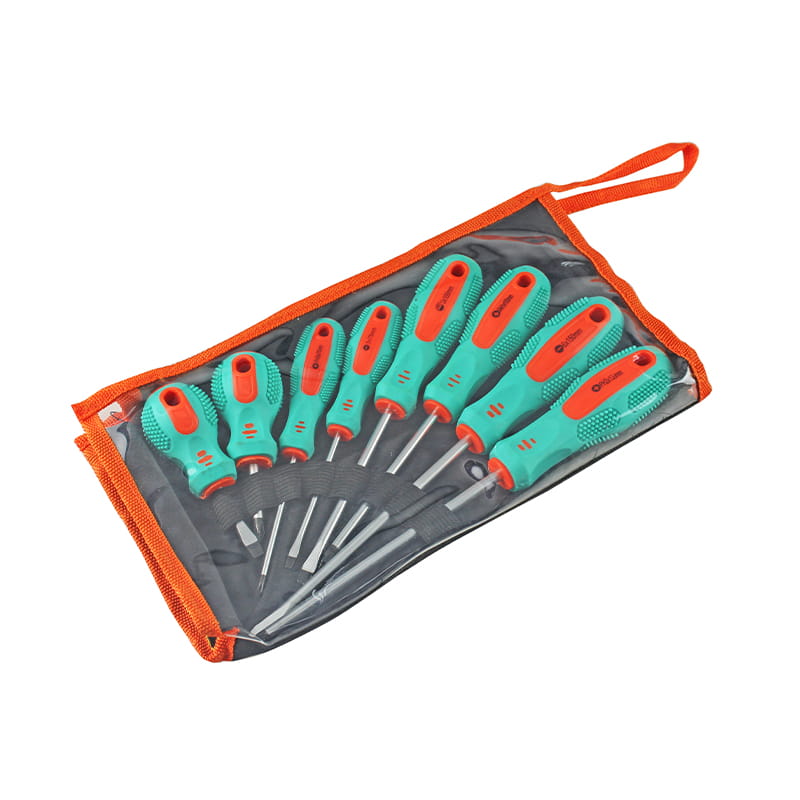 مجموعه پیچ گوشتی عایق دار 8 عددی #2x38-#0x75-#1x100-#2x150mm شیاردار و فیلیپس