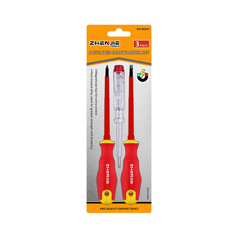 ست پیچ گوشتی عایق دار CRV 3 عددی شیاردار و فیلیپس