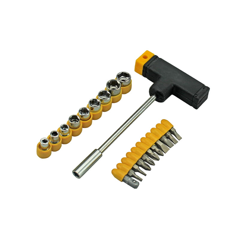 21 عدد سوکت و ست بیت شیاردار Phillips Torx Pozidriv