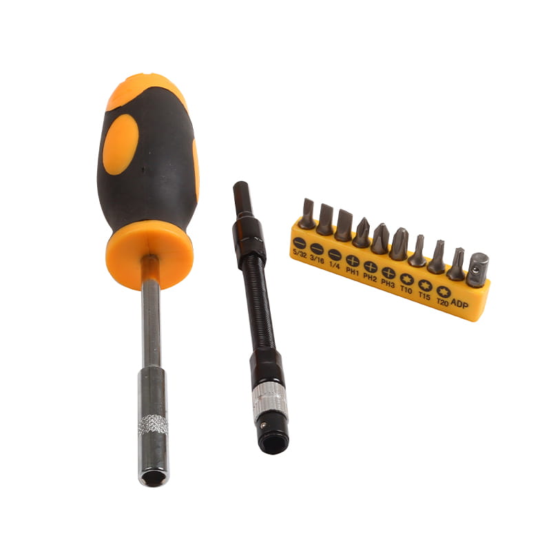 12 عدد لوله منعطف شیاردار Phillips Torx CRV ست بیت