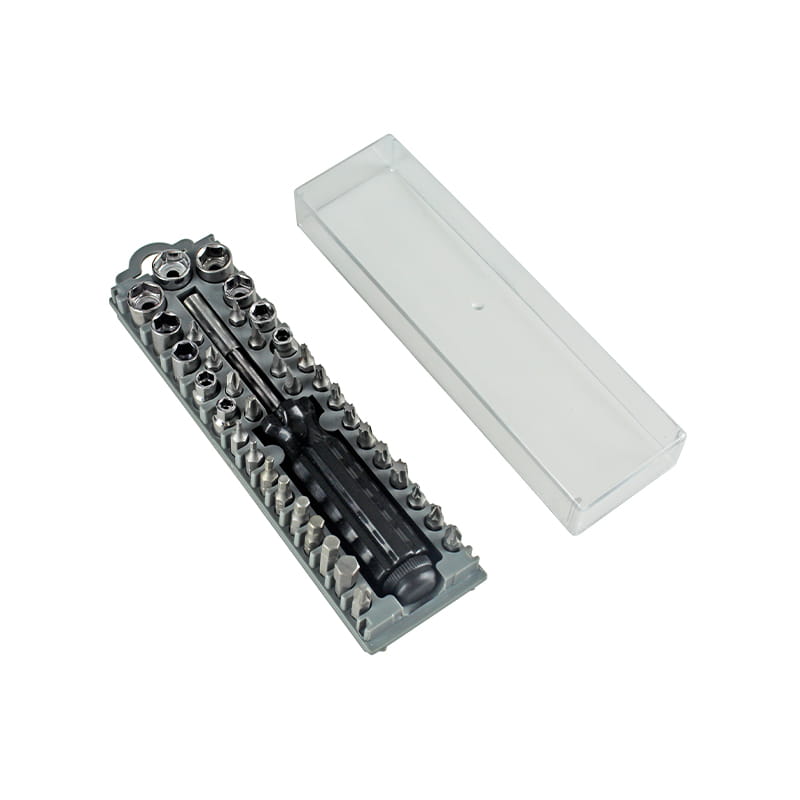 ست بیت شیاردار 38 عددی فیلیپس Pozidriv Torx Hex CRV