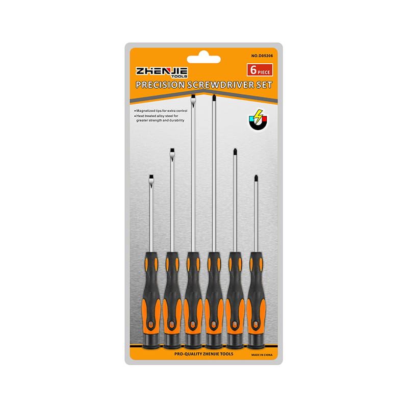 ست پیچ گوشتی دقیق فیلیپس CRV شیاردار 6 عدد