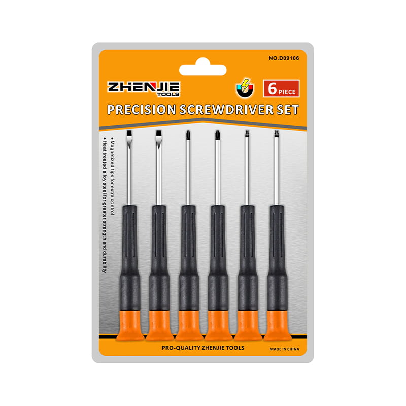 مجموعه پیچ گوشتی دقیق 6 عددی با طراحی ارگونومیک و شیاردار Phillips Torx CRV